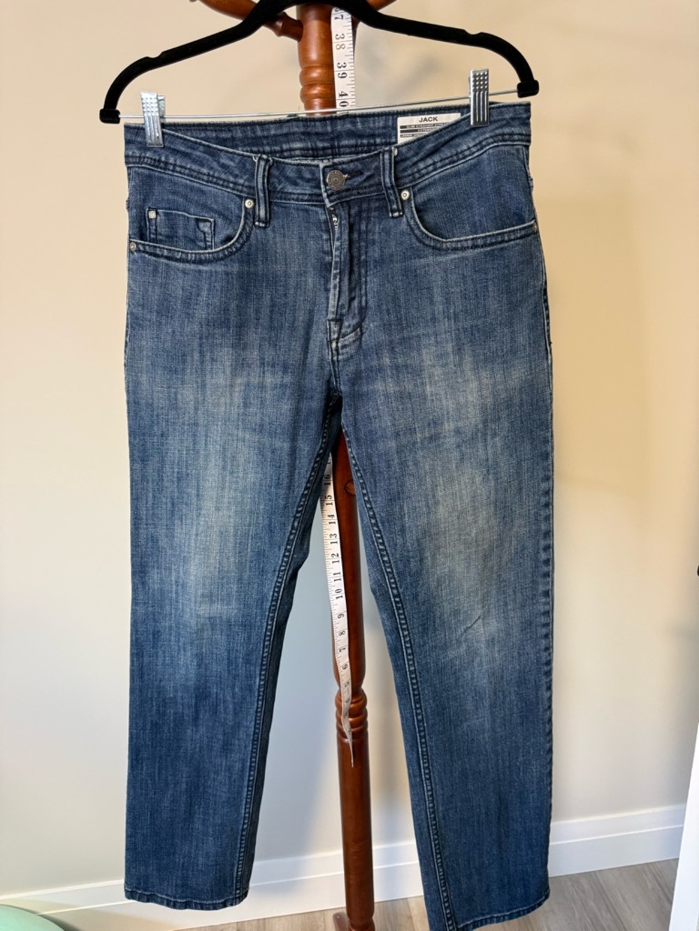 Buffalo David Bitton Men's Straight Jeans in Faded Blue